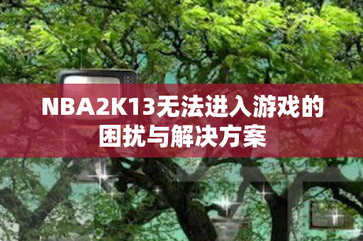 NBA2K13无法进入游戏的困扰与解决方案 NBA2K13无法进入游戏的困扰与解决方案