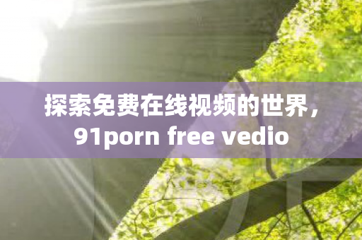 探索免费在线视频的世界，91porn free vedio