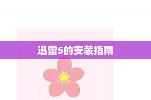 迅雷5的安装指南