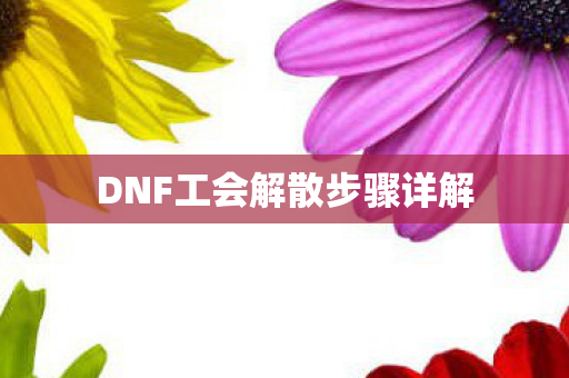 DNF工会解散步骤详解