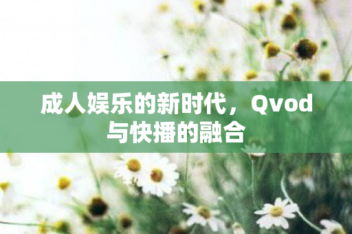 成人娱乐的新时代，Qvod与快播的融合