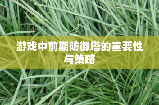 游戏中前期防御塔的重要性与策略