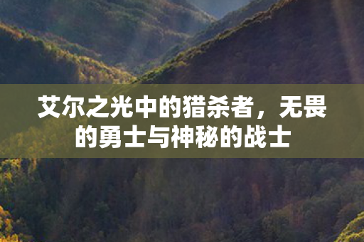 艾尔之光中的猎杀者，无畏的勇士与神秘的战士