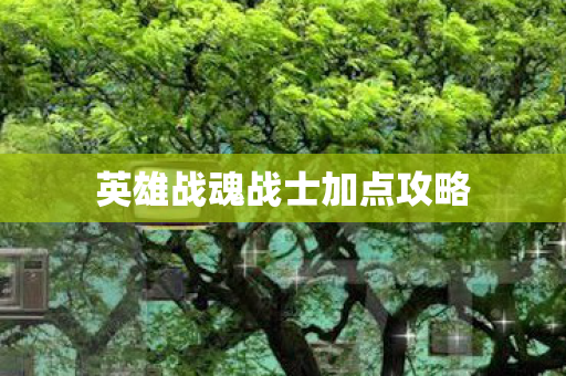 英雄战魂战士加点攻略