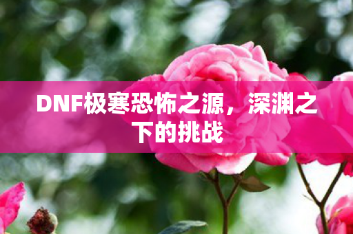 DNF极寒恐怖之源，深渊之下的挑战