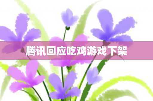 腾讯回应吃鸡游戏下架