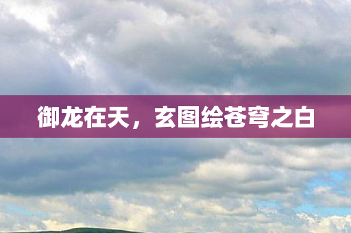 御龙在天，玄图绘苍穹之白