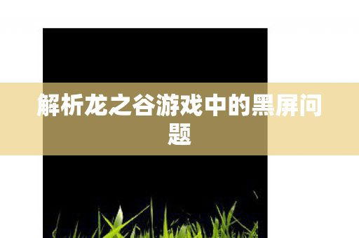 解析龙之谷游戏中的黑屏问题 解析龙之谷游戏中的黑屏问题