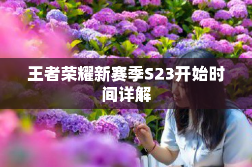 王者荣耀新赛季S23开始时间详解