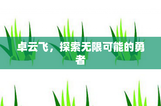 卓云飞，探索无限可能的勇者