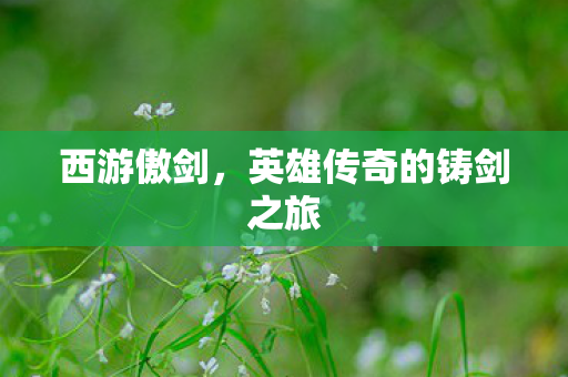 西游傲剑，英雄传奇的铸剑之旅