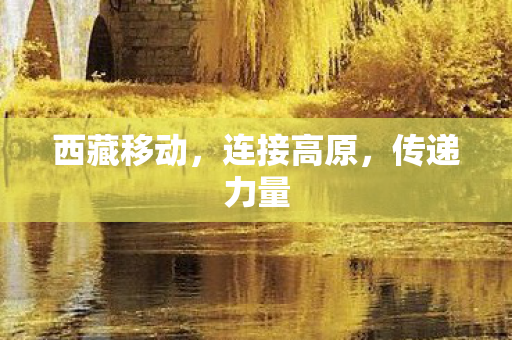 西藏移动,连接高原,传递力量 西藏移动,连接高原,传递力量