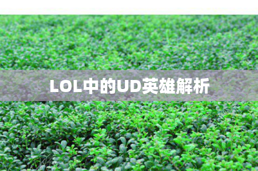 LOL中的UD英雄解析