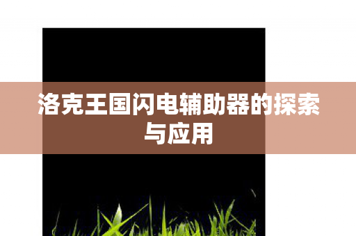 洛克王国闪电辅助器的探索与应用