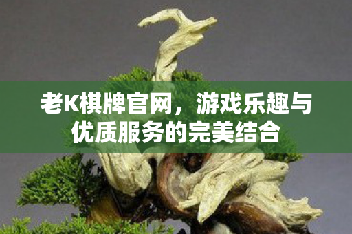 老K棋牌官网，游戏乐趣与优质服务的完美结合