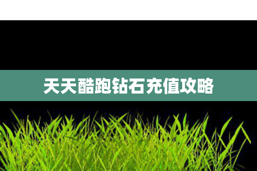 天天酷跑钻石充值攻略