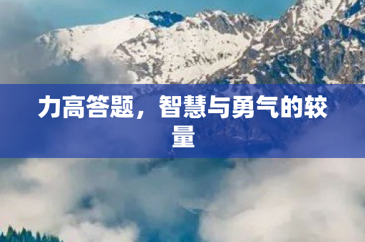 力高答题，智慧与勇气的较量