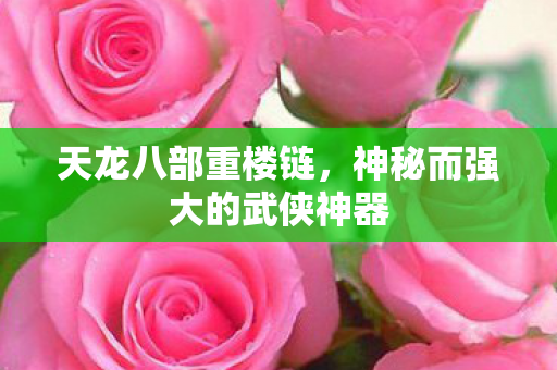 天龙八部重楼链，神秘而强大的武侠神器