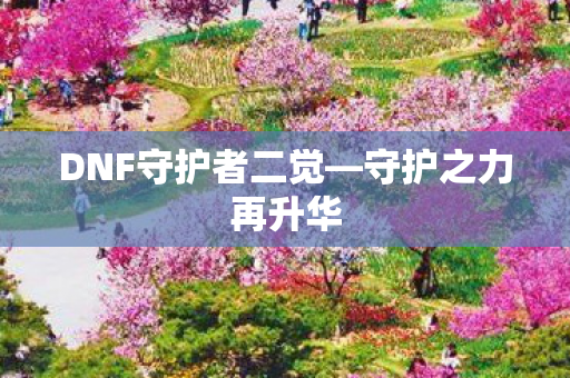 DNF守护者二觉—守护之力再升华