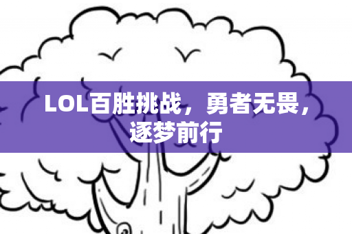 LOL百胜挑战，勇者无畏，逐梦前行