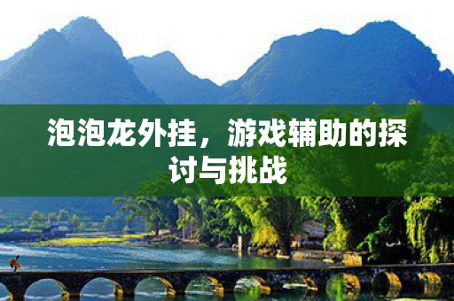 泡泡龙外挂，游戏辅助的探讨与挑战