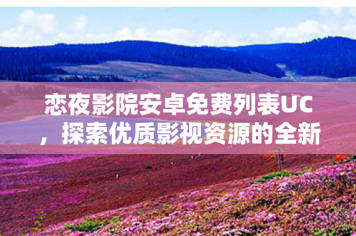 恋夜影院安卓免费列表UC，探索优质影视资源的全新体验