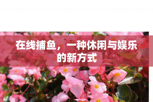 在线捕鱼，一种休闲与娱乐的新方式