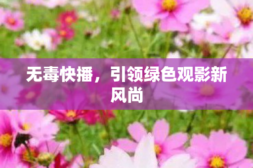 无毒快播，引领绿色观影新风尚