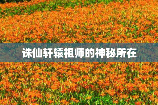 诛仙轩辕祖师的神秘所在