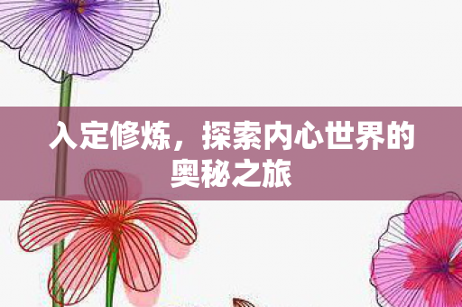 入定修炼，探索内心世界的奥秘之旅
