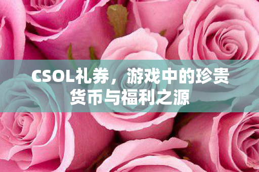 CSOL礼券，游戏中的珍贵货币与福利之源