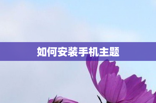 如何安装手机主题 如何安装手机主题