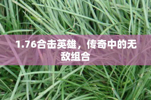 1.76合击英雄，传奇中的无敌组合