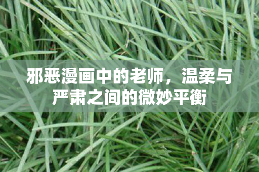 邪恶漫画中的老师，温柔与严肃之间的微妙平衡