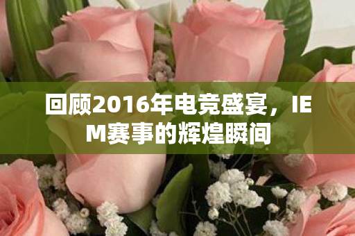 回顾2016年电竞盛宴，IEM赛事的辉煌瞬间