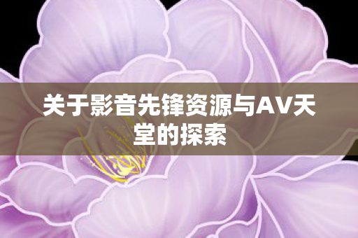 关于影音先锋资源与AV天堂的探索