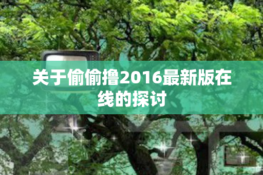 关于偷偷撸2016最新版在线的探讨