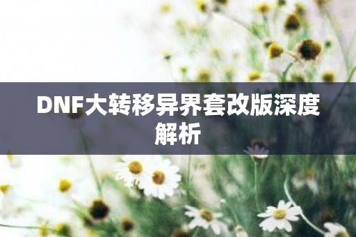 DNF大转移异界套改版深度解析