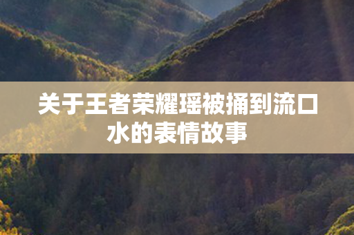 关于王者荣耀瑶被捅到流口水的表情故事