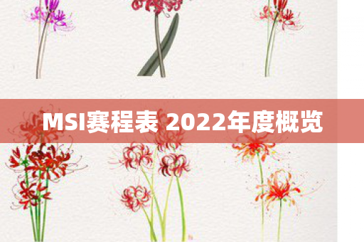 MSI赛程表 2022年度概览 MSI赛程表 2022年度概览