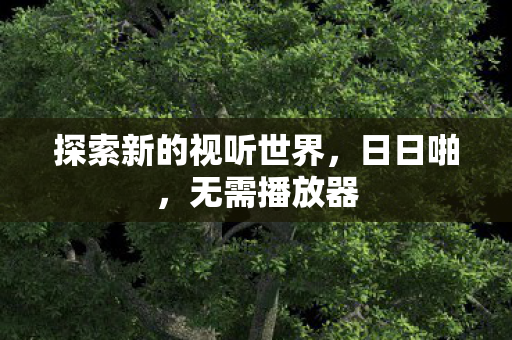 探索新的视听世界，日日啪，无需播放器