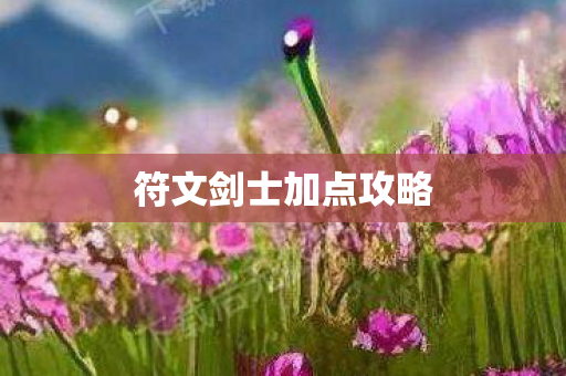 符文剑士加点攻略