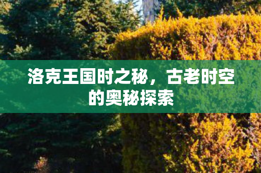 洛克王国时之秘，古老时空的奥秘探索