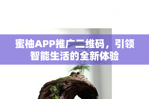 蜜柚APP推广二维码，引领智能生活的全新体验