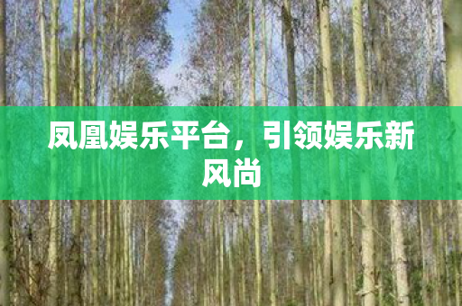 凤凰娱乐平台，引领娱乐新风尚