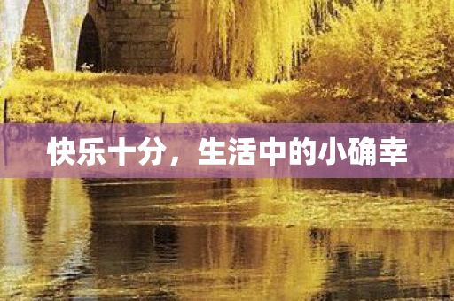 快乐十分，生活中的小确幸