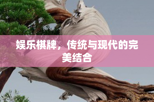 娱乐棋牌，传统与现代的完美结合