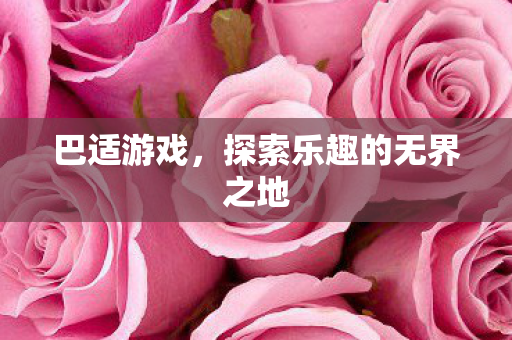 巴适游戏，探索乐趣的无界之地