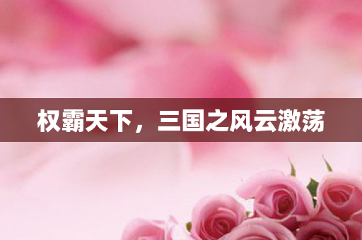 权霸天下，三国之风云激荡