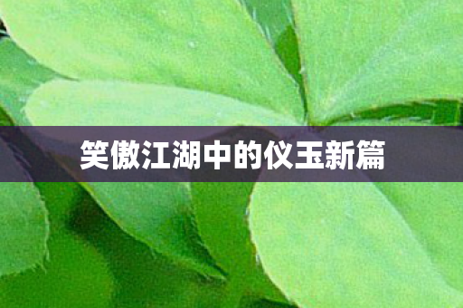 笑傲江湖中的仪玉新篇